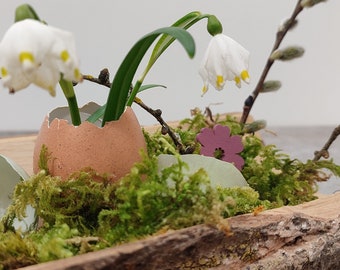 Osternest aus Holz                             Osterdeko, Frühlingsdeko, Tischdeko Ostern