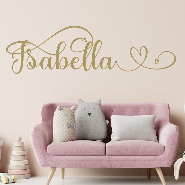 Nursery Name Decals Etsy