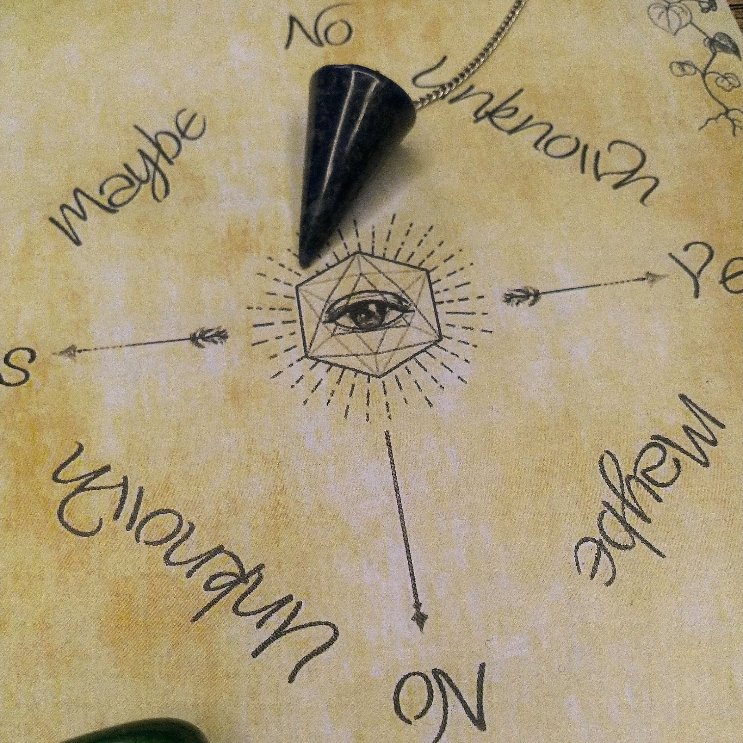 Printable Pendulum Board | Digital Grimoire Page | Book of Shadows PDF ...