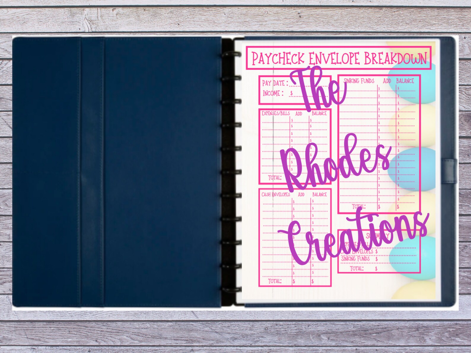 Paycheck Envelope Breakdown Etsy