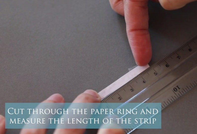 Ring Size Chart How to Measure Your Ring Size Using Paper This Listing ...