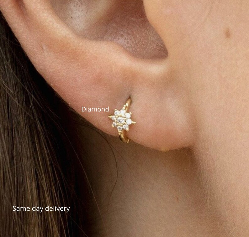 14k gold cartilage hoop