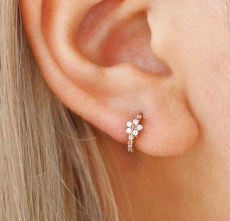 huggie hoop earrings