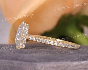 2.5 CT Cushion Cut Moissanite,hidden halo Engagement Ring,solitaire elongated cushion Cathedral ring,kim kardashian ring style wedding Ring