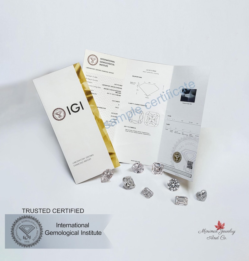 Avlång kuddformad lös diamant, IGI-certifierad lös diamant, 10 karat stor kuddformad diamant för förlovningsring eller specialslipade smycken bild 16