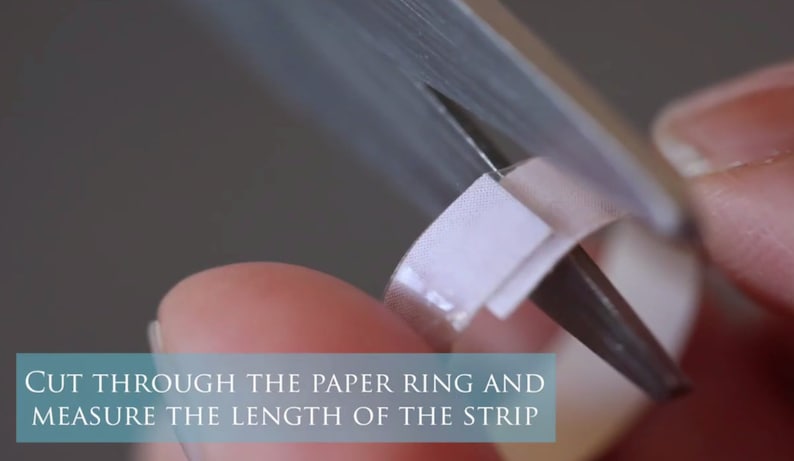 Ring Size Chart How to Measure Your Ring Size Using Paper This Listing ...