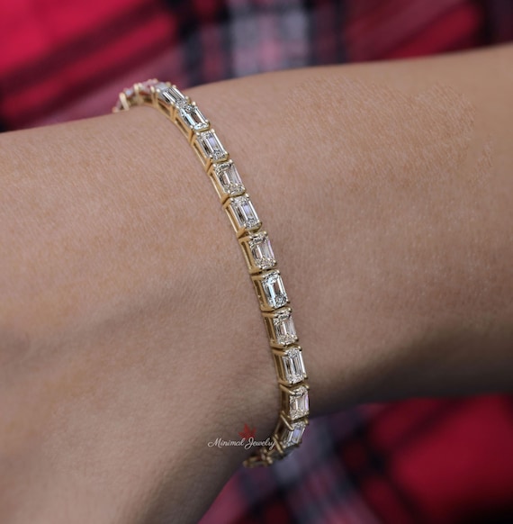 モアサナイト ブレスレット レディース イエローゴールド 加工 Forever Brilliant プレゼント 女性 40代 50代 ブランド モアサナイト ブレスレット レディース イエローゴールド 加工