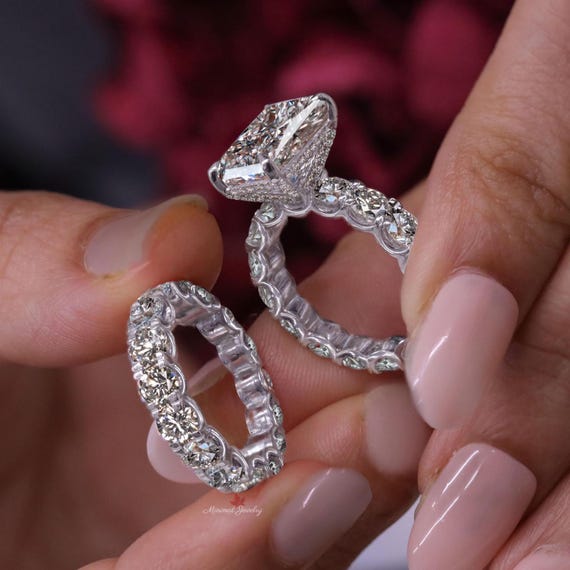 5CT Radiant Cut Engagement Ring Lab Grown Diamond IGI  display picture 1