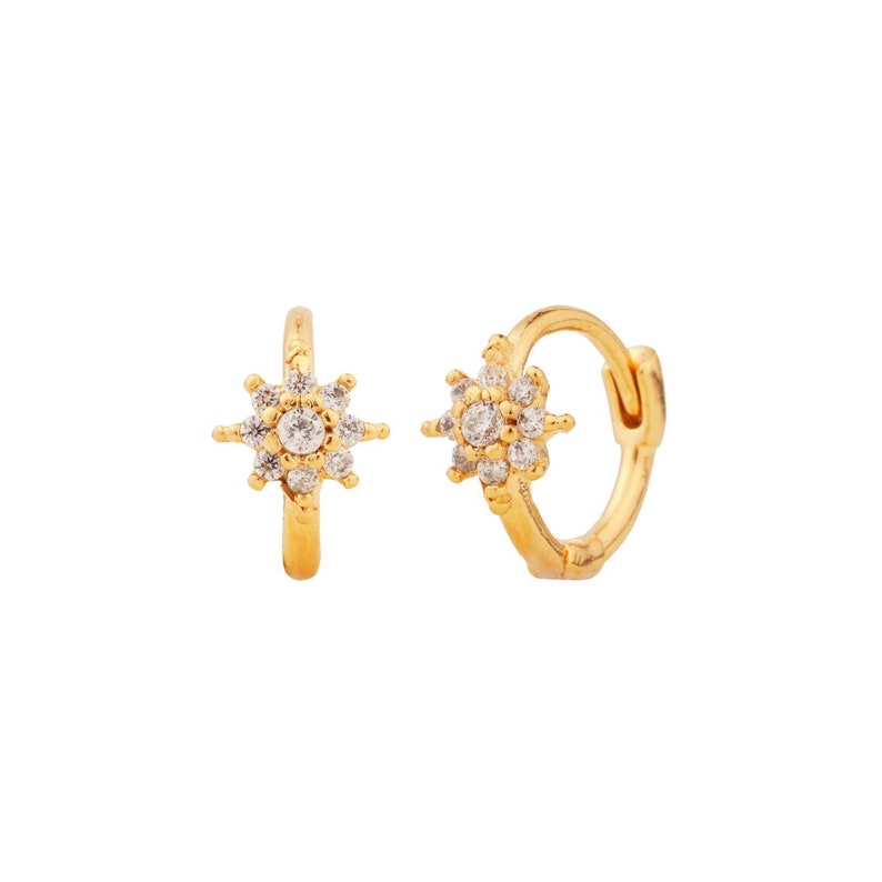 solid gold hoops