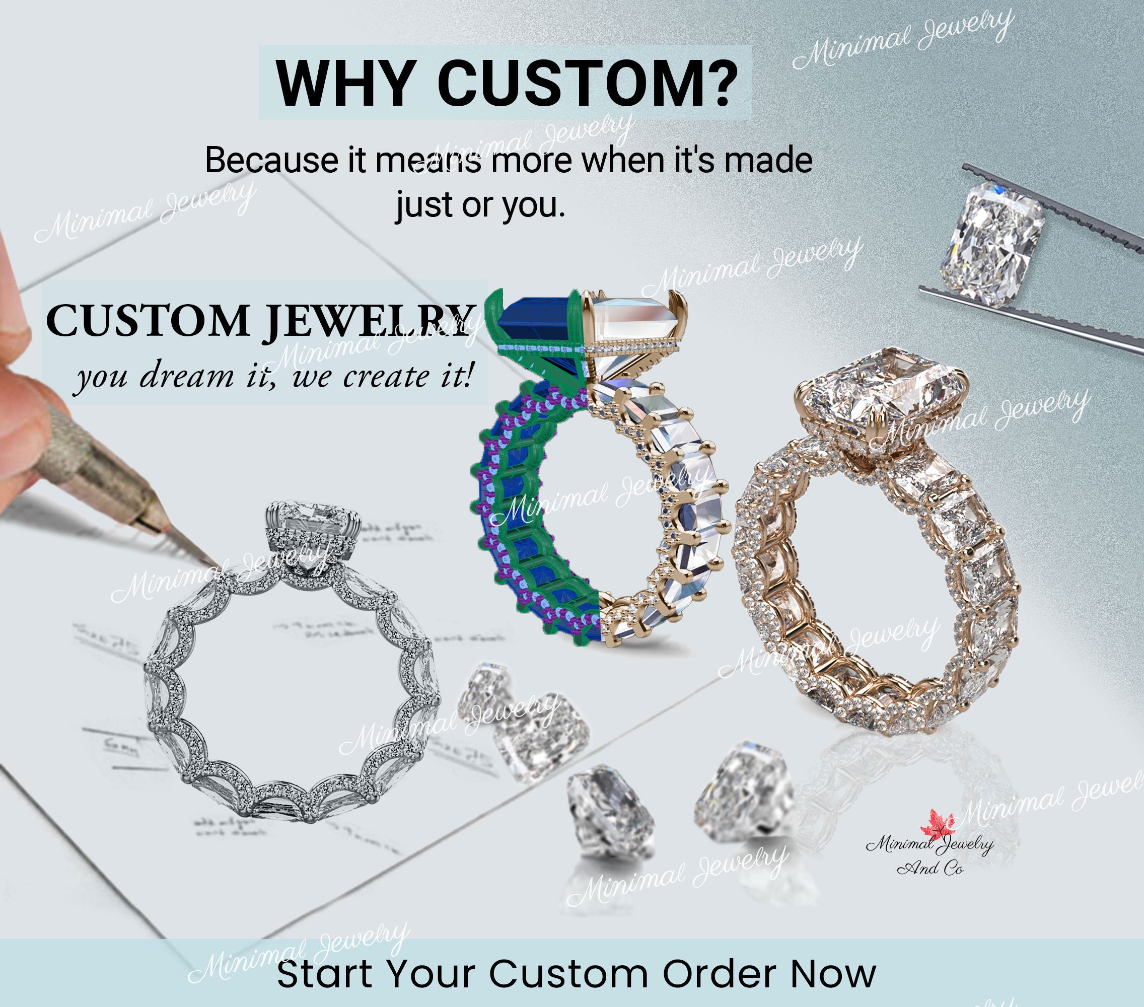 Custom Diamond Jewelry Design