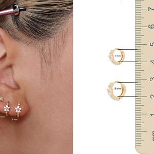 mini hoop earrings