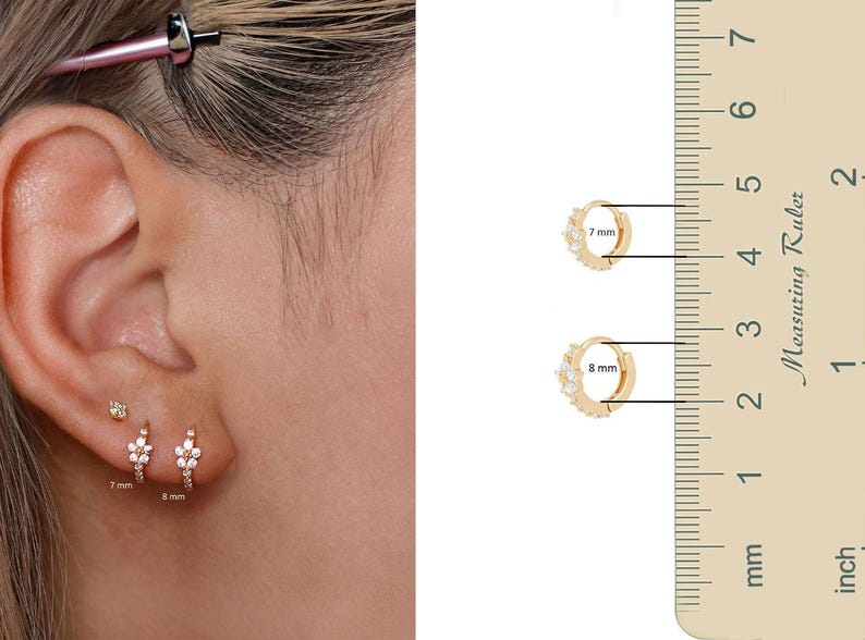mini hoop earrings