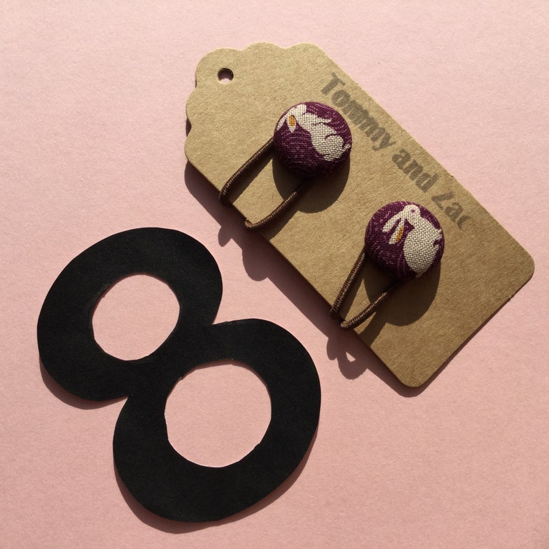 Hair Items Button Hair Bubbles Organic Cotton Japanese Fabric Hair accessories Cotton Animal Print Gift For Her Other Fabric