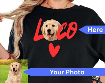Custom Dog Loco Portrait T-Shirt | Mi Loco Loco