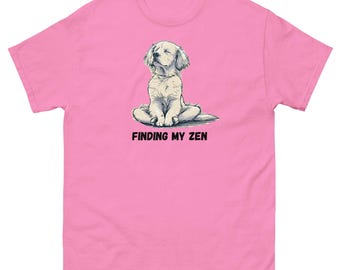 Finding My Zen Dog T-shirt Golden Retriever