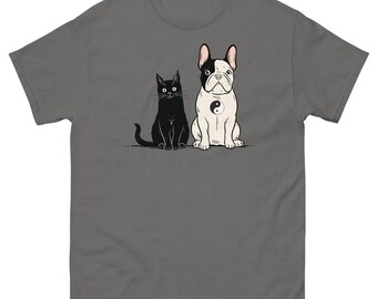 Yin Yang Dog and Cat T-Shirt — Funny Pet Lover Balance Gift