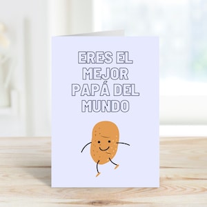 Mejor Papa Greeting Card Spanish/ Father's Day Letter/ Tarjeta de Felicitacion/ Dia de los Padres/ Funny Latina Stationary Gift/ Papa Latino