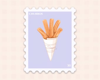 Churros Sticker/ Mexican Stamp/ Spanish Sticker/ Laptop Sticker/ Funny Spanish Sticker/ Latinx/ Spanglish