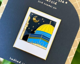 Enamel Pin-Masjid Al Aqsa Enamel Pin, Muslim Pin, Masjid Enamel Pin, Muslim Enamel Pin, Islamic Pin Enamel, Mosque Pin, Palestine Enamel Pin