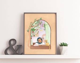 Digital Download - Daydreamer Art Print, 11x14", 8x10", 5x7"