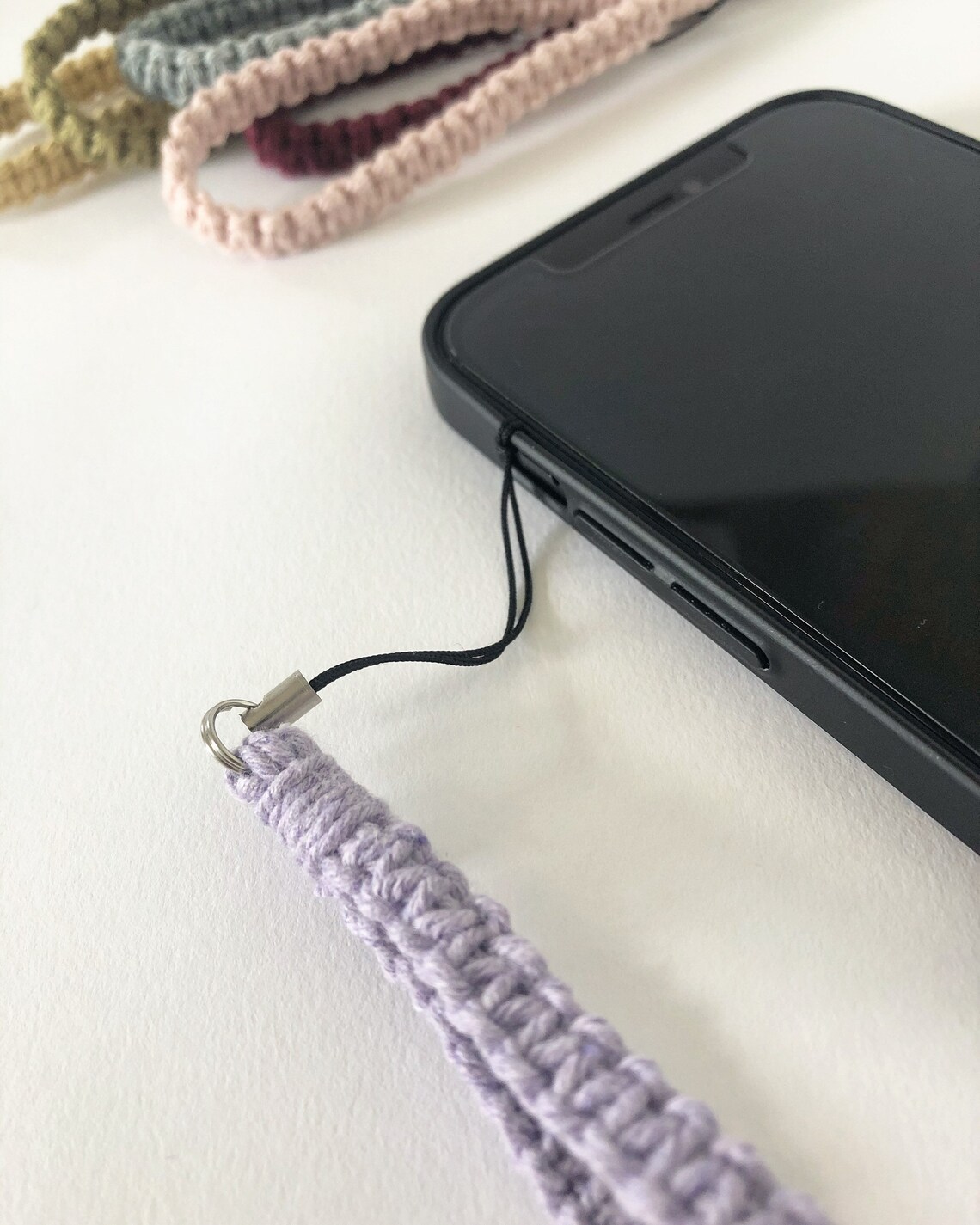 ADA // Phone Charm Strap Handmade Macrame Accessories Etsy UK