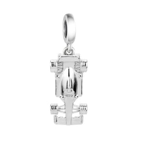 Racing race car charm, go kart charm, game car charm, 100% real sterling silver s925 charm for european bracelets, necklace pendant diy