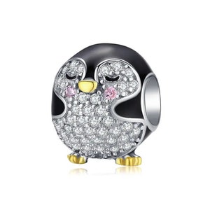 Penguin Charm for Pandora Bracelet Necklace 100 Genuine 925 Sterling Silver Charm Best Gifts