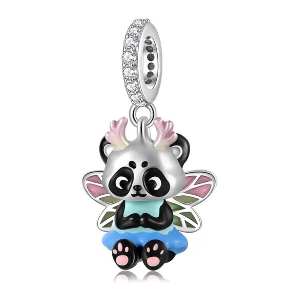 【新品】OHGA PANDA CHARM Halloween Panda Charm Serie, Fairy Wizard Ghost Panda Charms