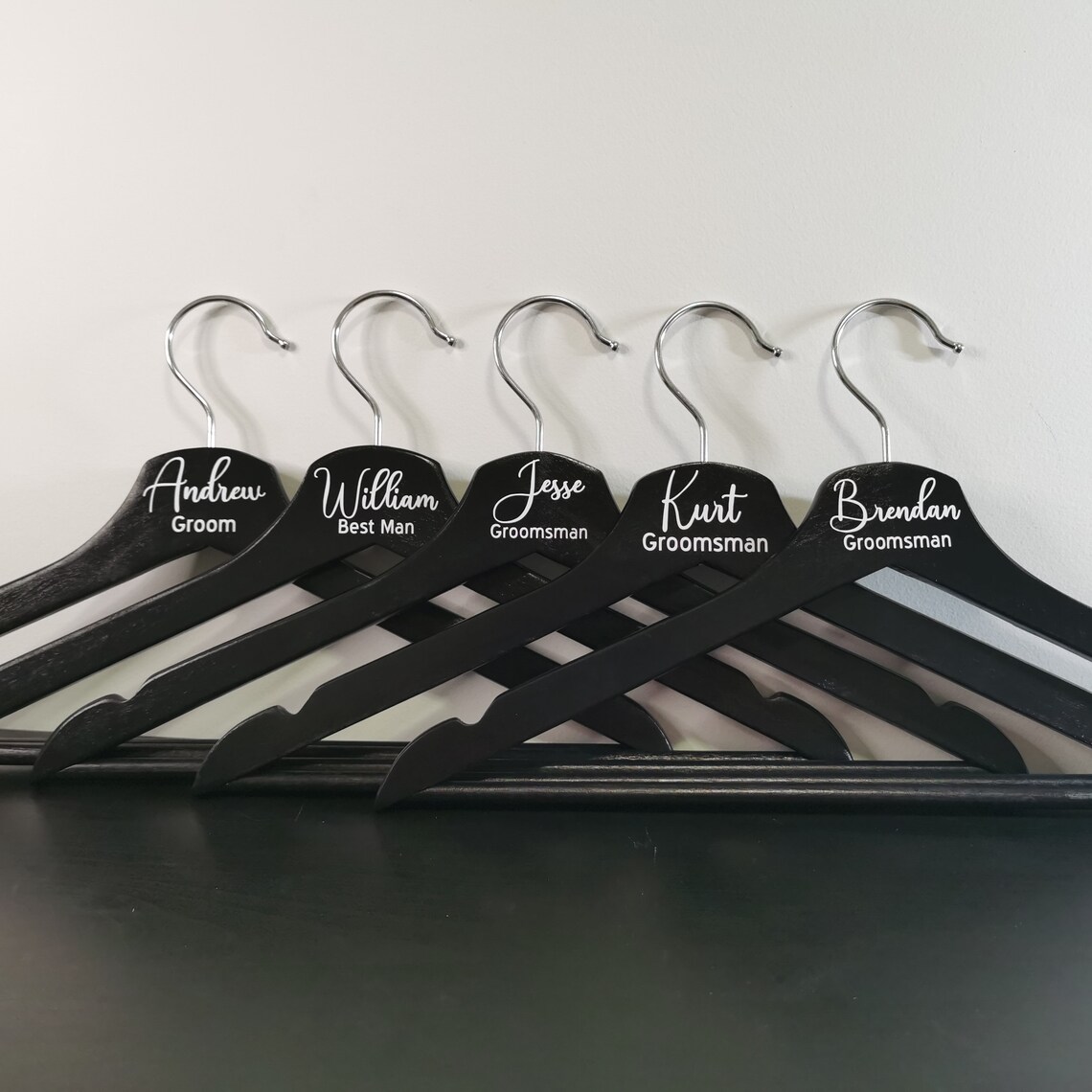 Personalised Wooden Coat Hangers Bridal Hangers Wedding Etsy Australia