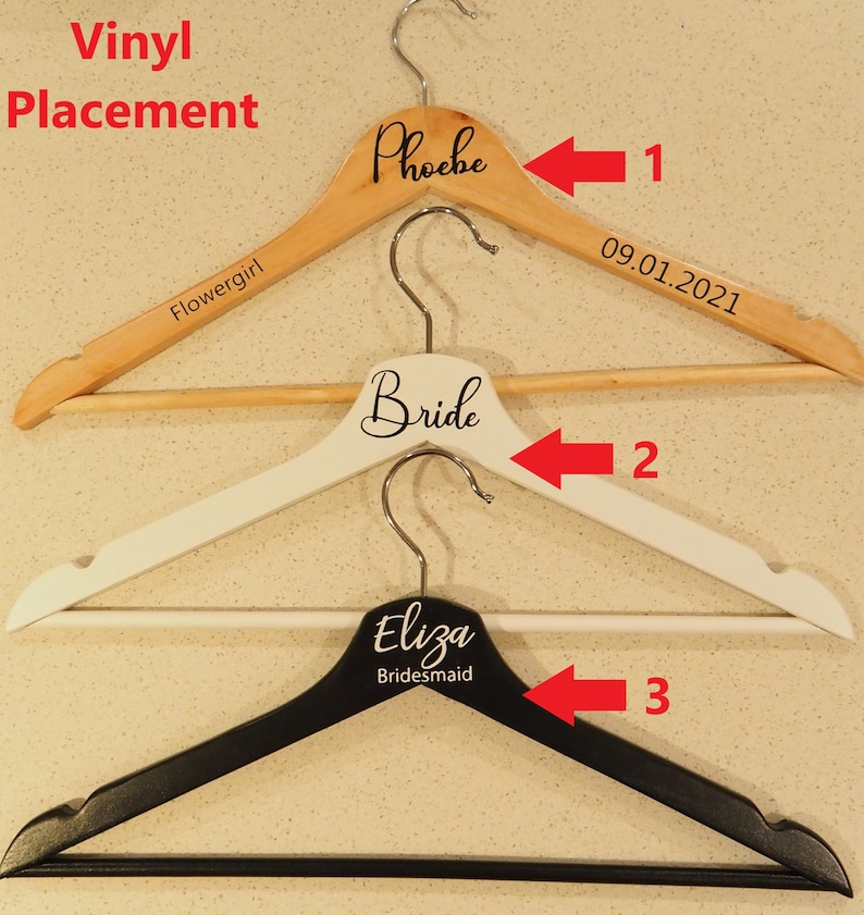 Personalised Wooden Coat Hangers Bridal Hangers Wedding Etsy Australia