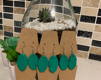 Monstera Inspired Dangle Earrings