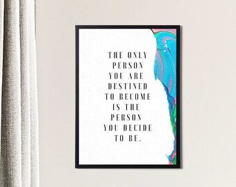 Empowering Womans Self Care Print - Modern Inspirational Home Decor in a Variety of Sizes