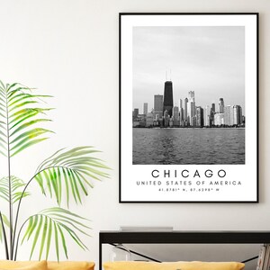 Chicago Printable Wall Art - Chicago Travel Print - Chicago Fine Art Photography Print - Minimalist Travel Print Art