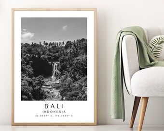 Baby Monkey Printable Wall Art - Bali Monkey Art - Bali Print Art - Bali Wall Decor - Minimalist Travel Print Art - Monkey Forest Ubud Bali