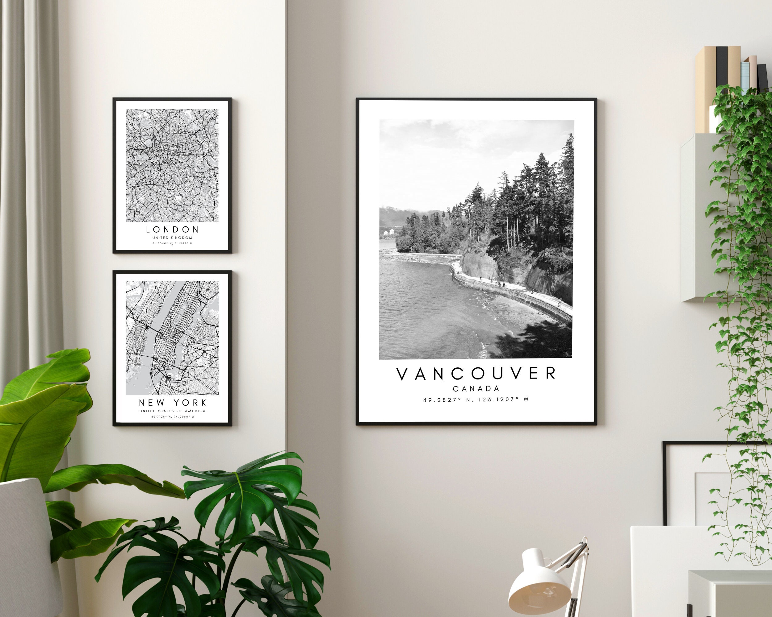 Vancouver Art Print Canada Digital Wall Art Vancouver Etsy