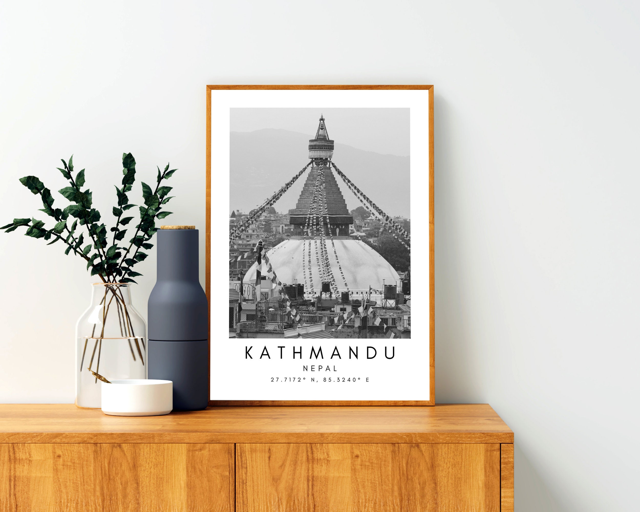 Kathmandu Wall Art Print Kathmandu Nepal Art Kathmandu Etsy