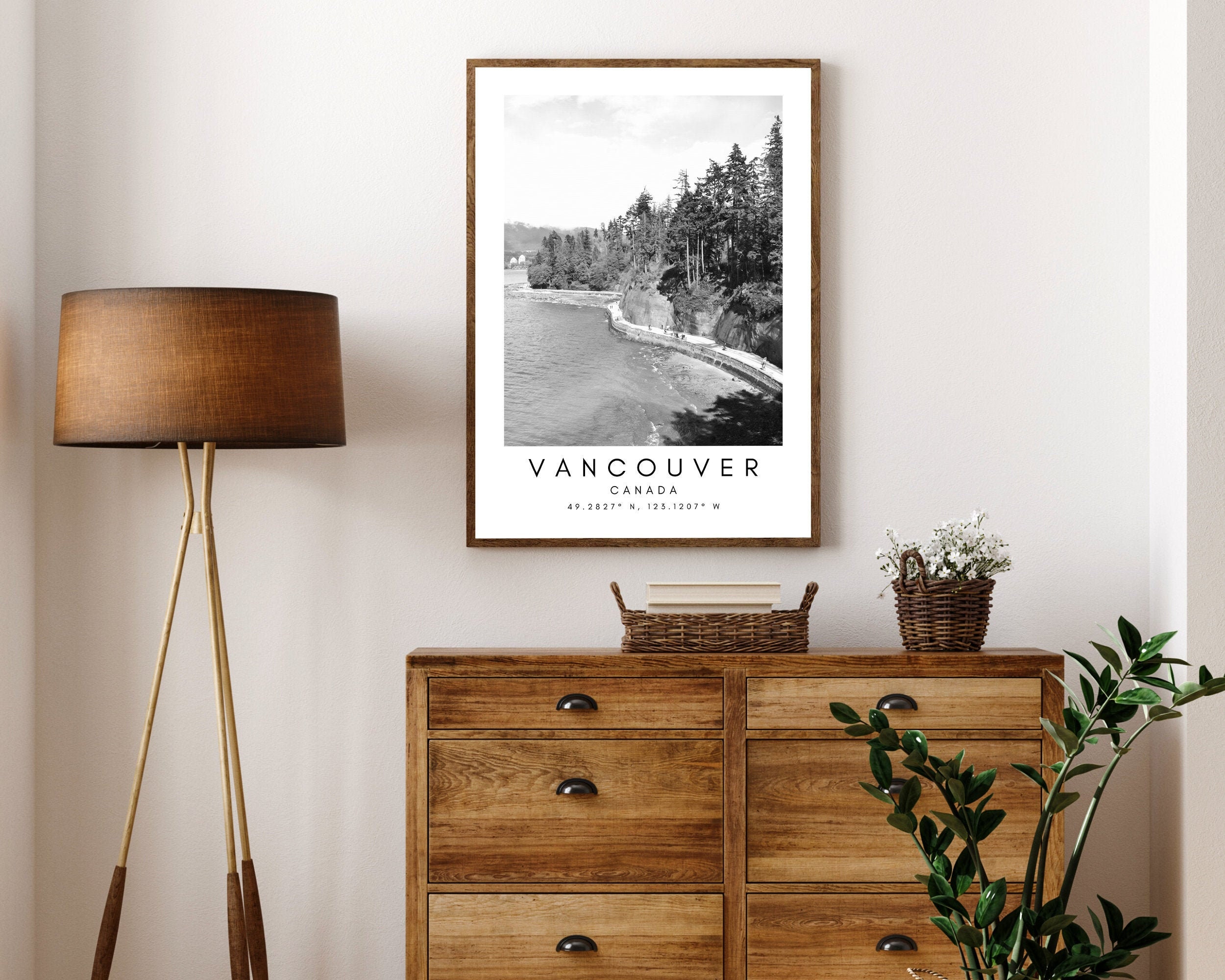 Vancouver Art Print Canada Digital Wall Art Vancouver Etsy