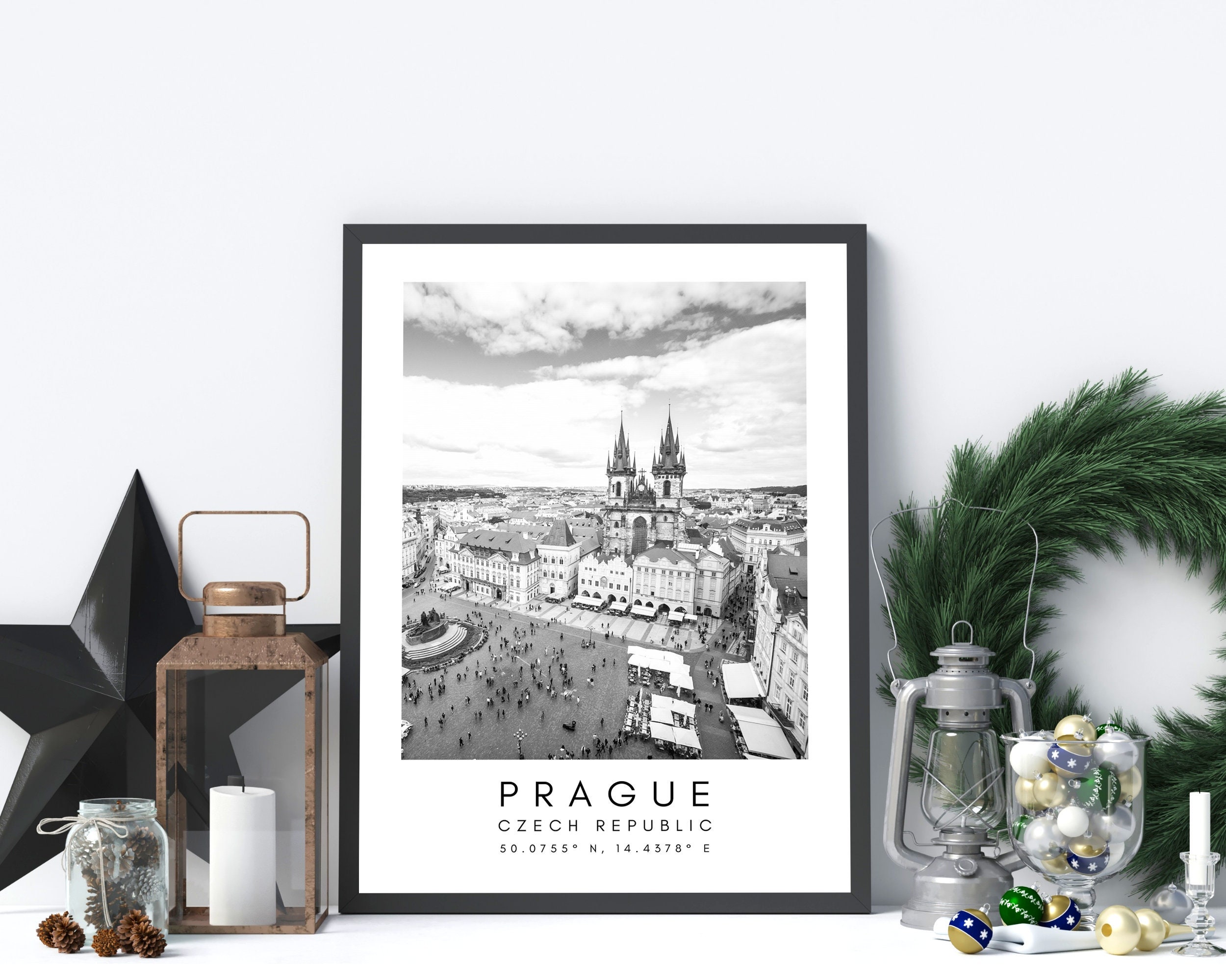 Prague Czech Poster Prague Art Print Prague Artwork Etsy UK
