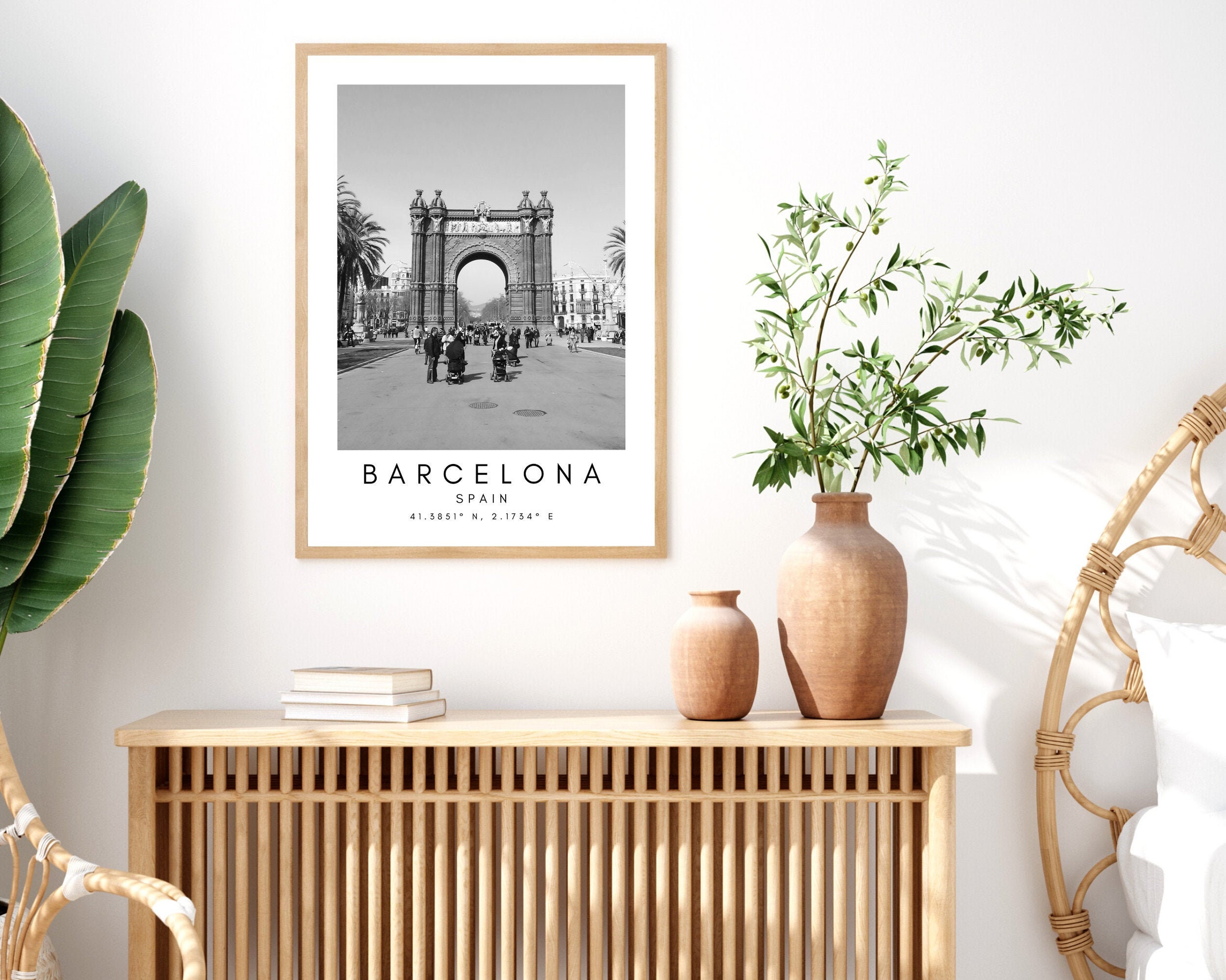Barcelona Travel Print Barcelona Poster Unique Wallart - Etsy UK