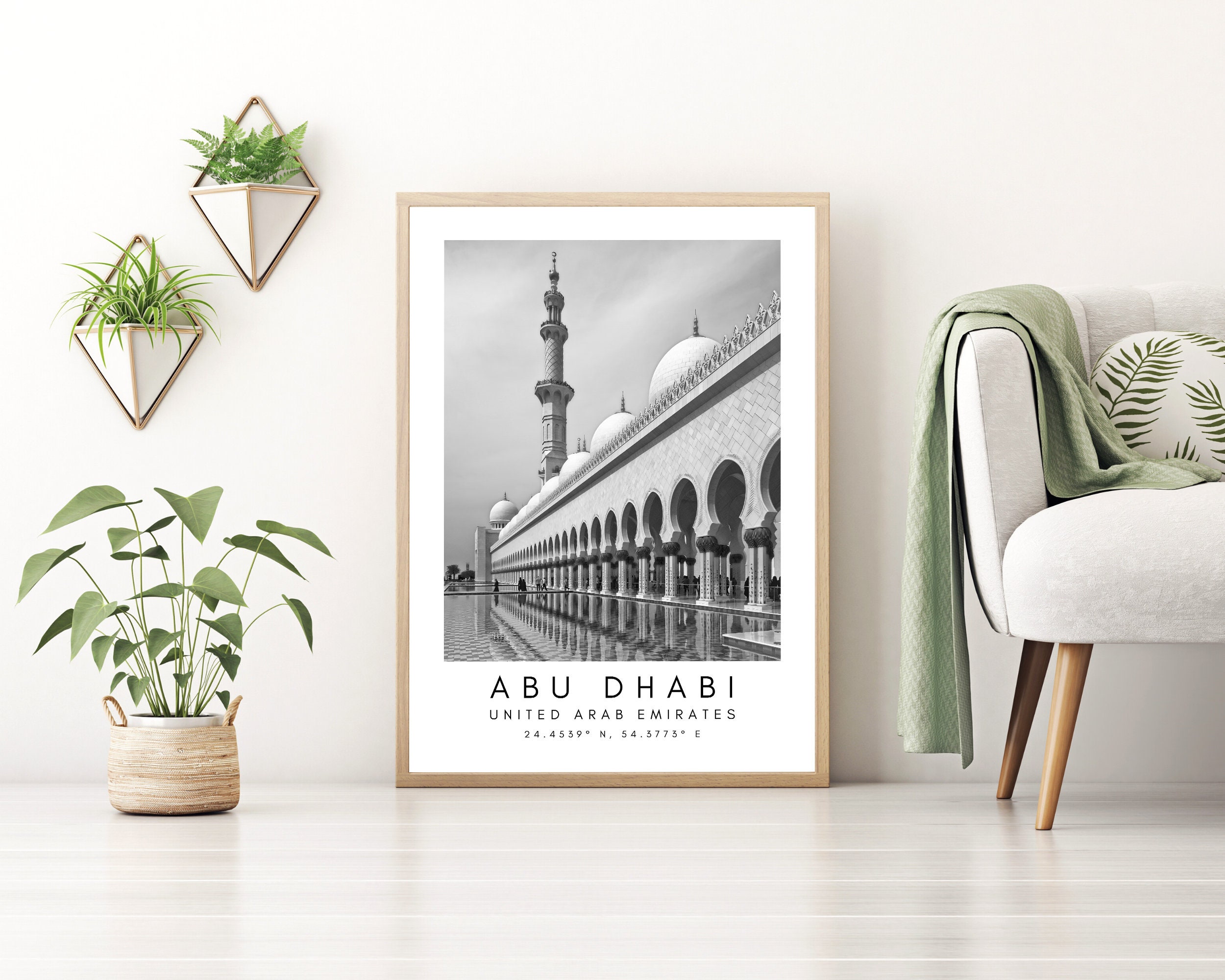 Mosque Printable Wall Art Abu Dhabi Wall Art Printable Abu Etsy