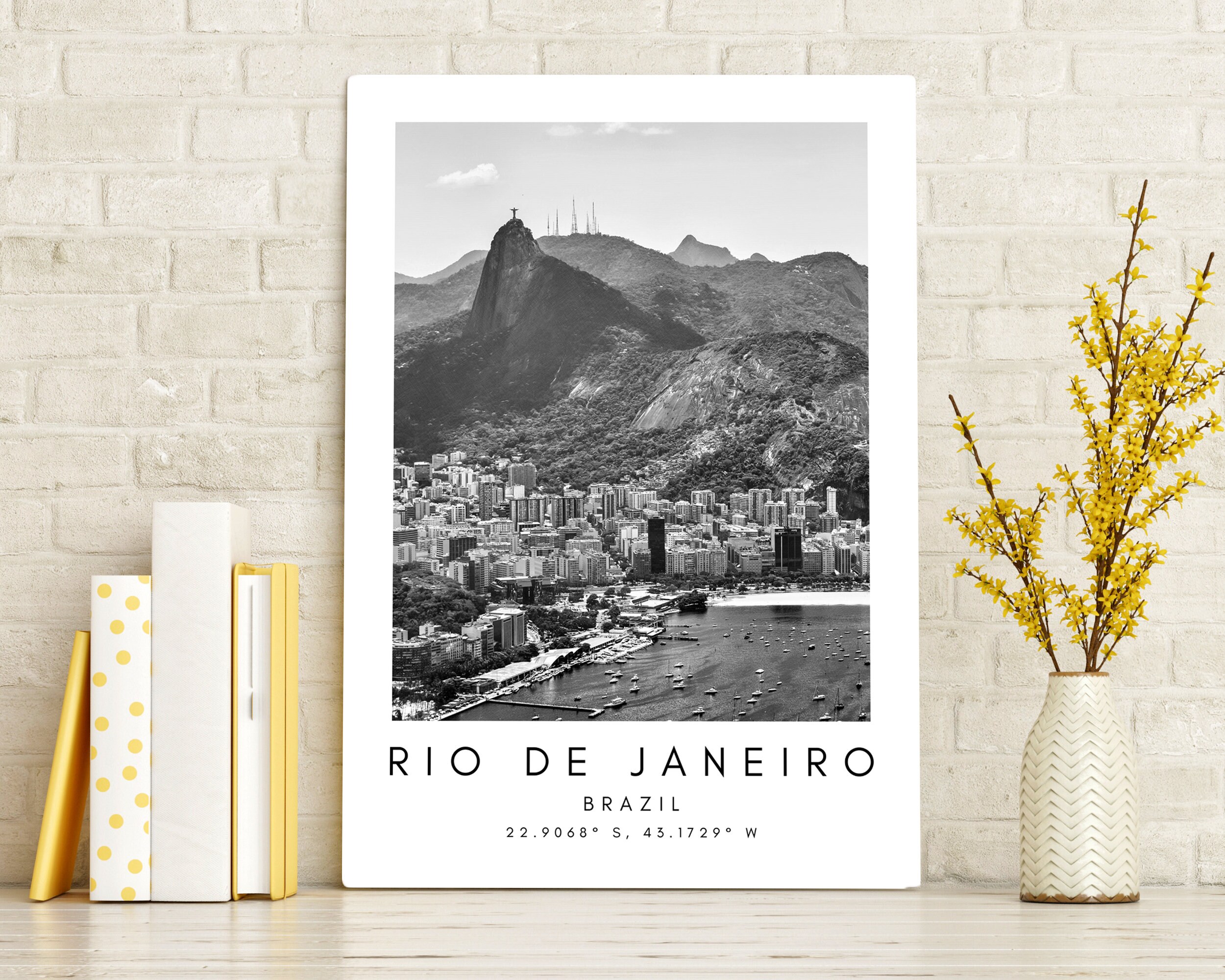 Rio Brazil Río De Janeiro Art Brazilian Wall Art Rio De Etsy