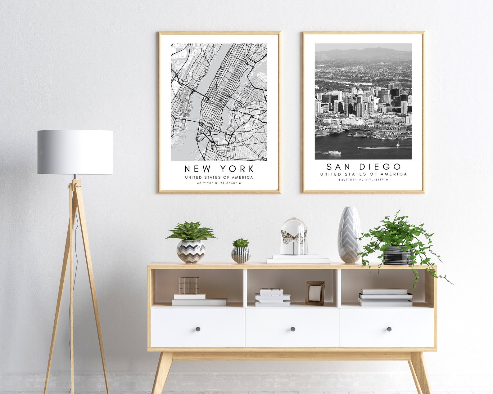 San Diego Wall Art San Diego City Skyline Art America Etsy Hong Kong