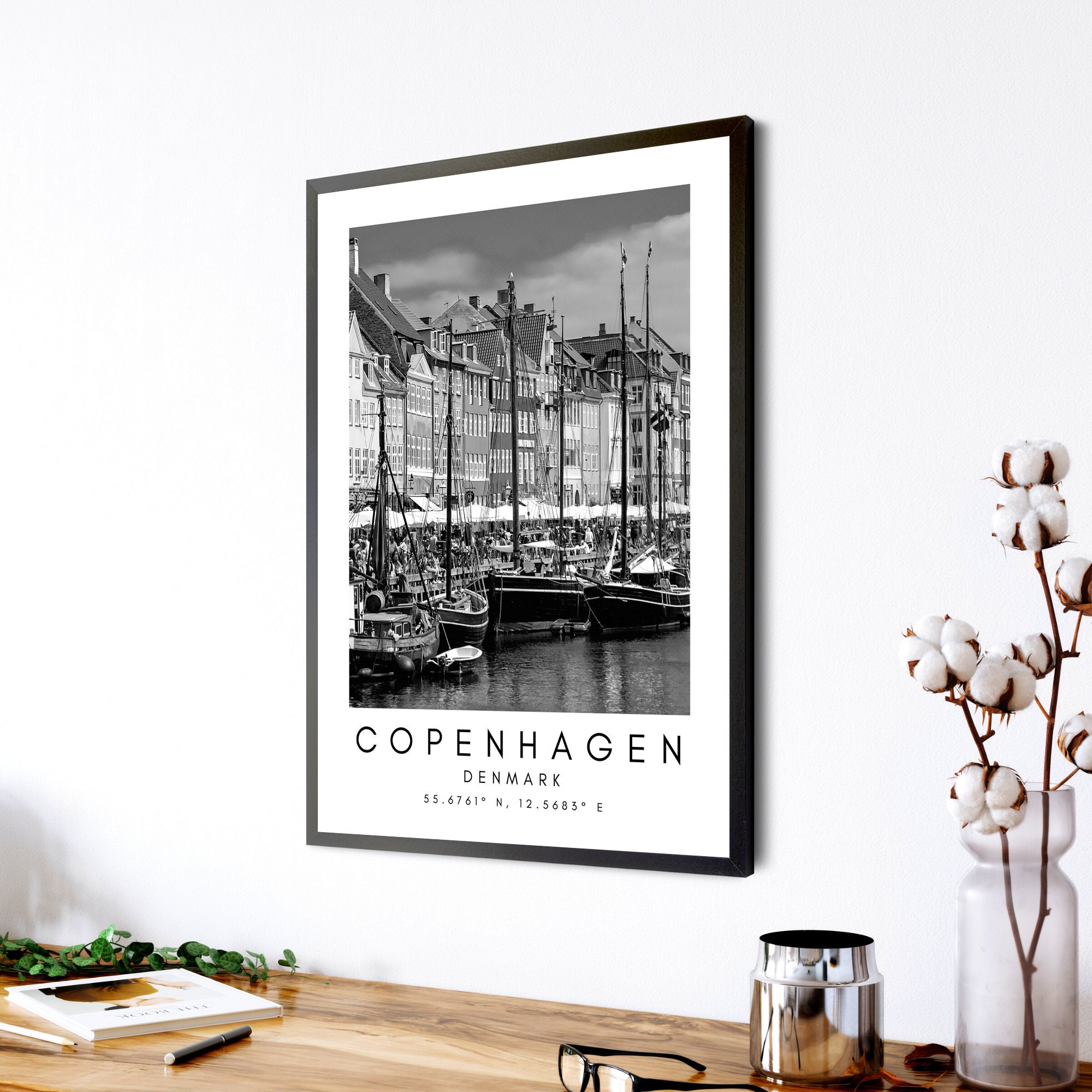 Copenhagen Printable Wall Art Denmark Travel Print Etsy