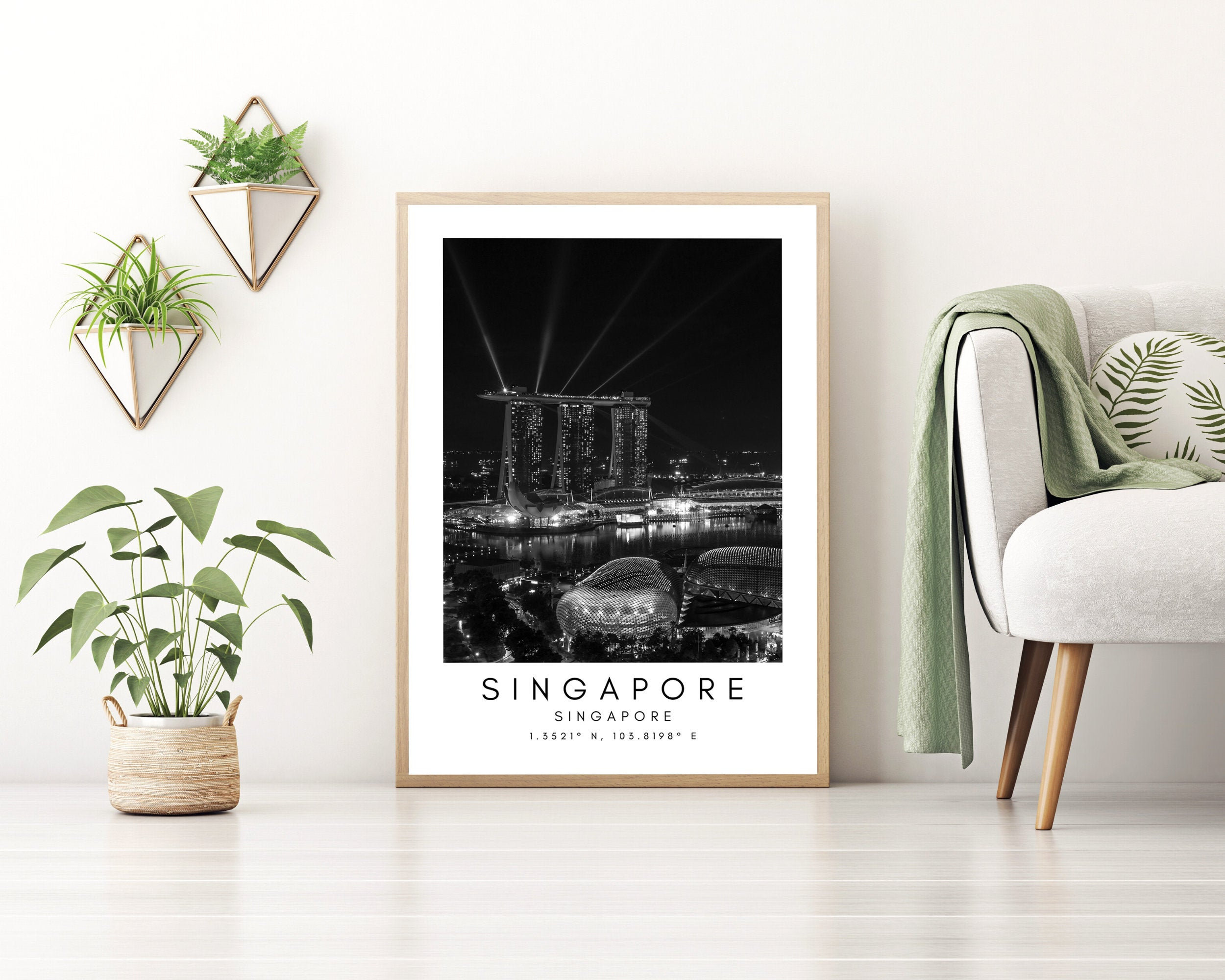 Singapore Print Singapore Poster Unique Wallart Decor Etsy