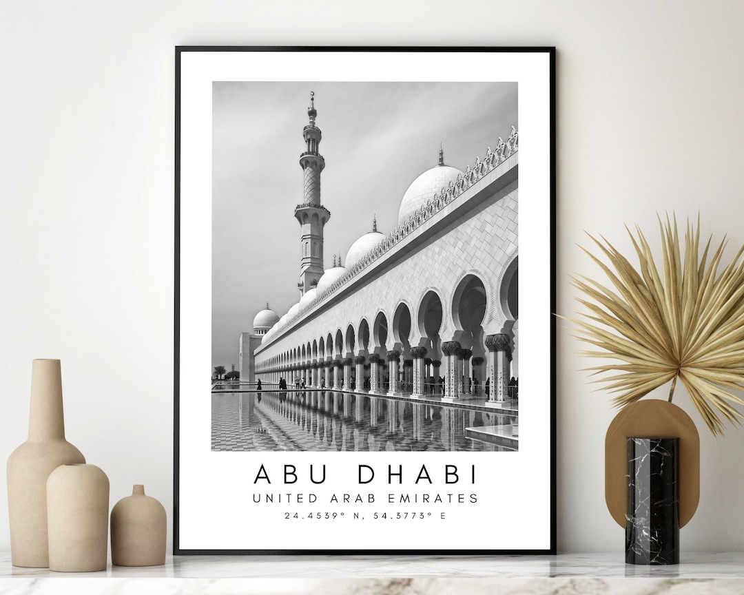 Mosque Printable Wall Art Abu Dhabi Wall Art Printable Abu Dhabi Home