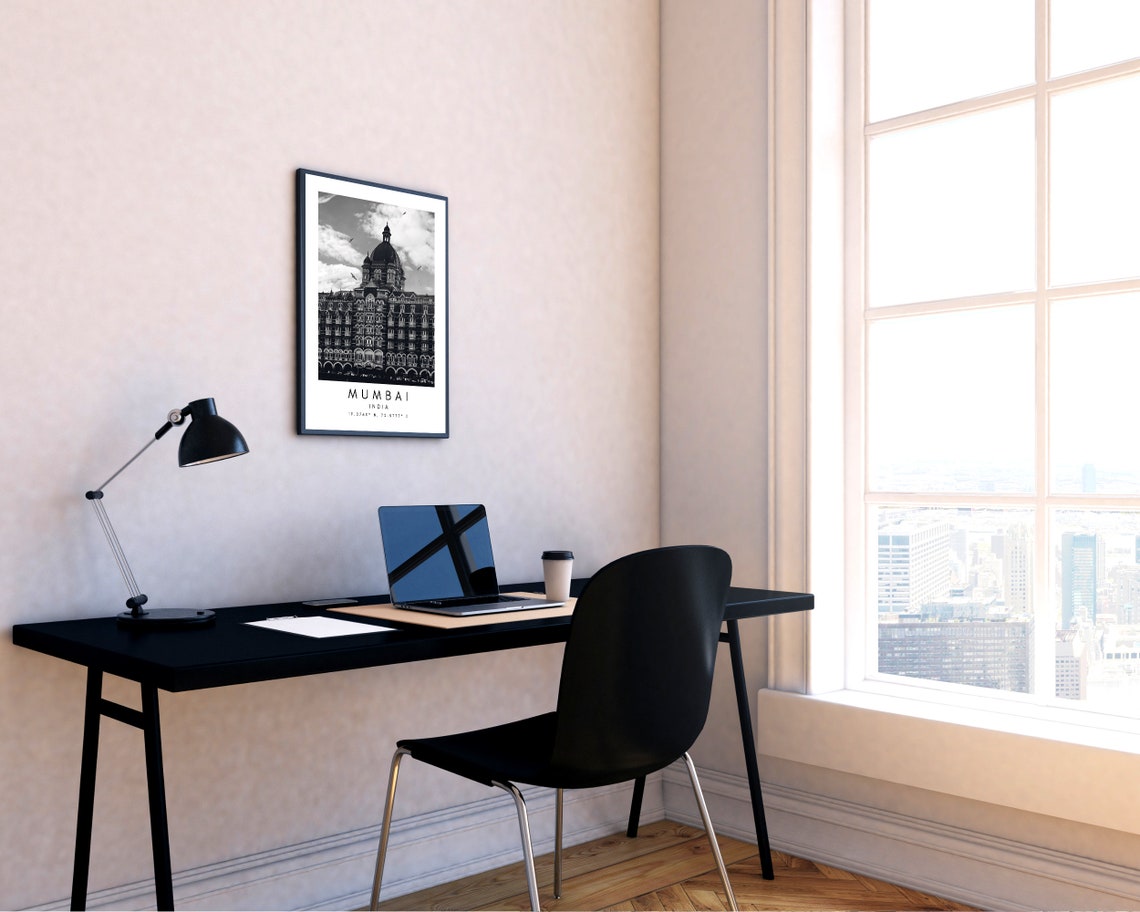 Mumbai India Art Mumbai Wall Decor Decorative Wall Art | Etsy