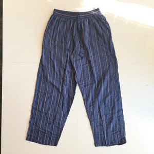 Randiga UNISEX HIPPIE Cargobyxor Boho Hippy Nepal Byxor Lösa Yogabyxor Vuxen Tonåring Funky Festival Strand Dark Blue