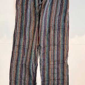 Randiga UNISEX HIPPIE Cargobyxor Boho Hippy Nepal Byxor Lösa Yogabyxor Vuxen Tonåring Funky Festival Strand bild 13