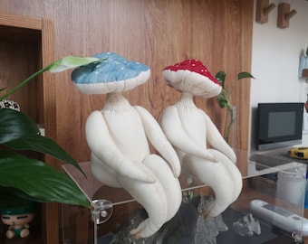 Cute Sitting Mushroom Doll