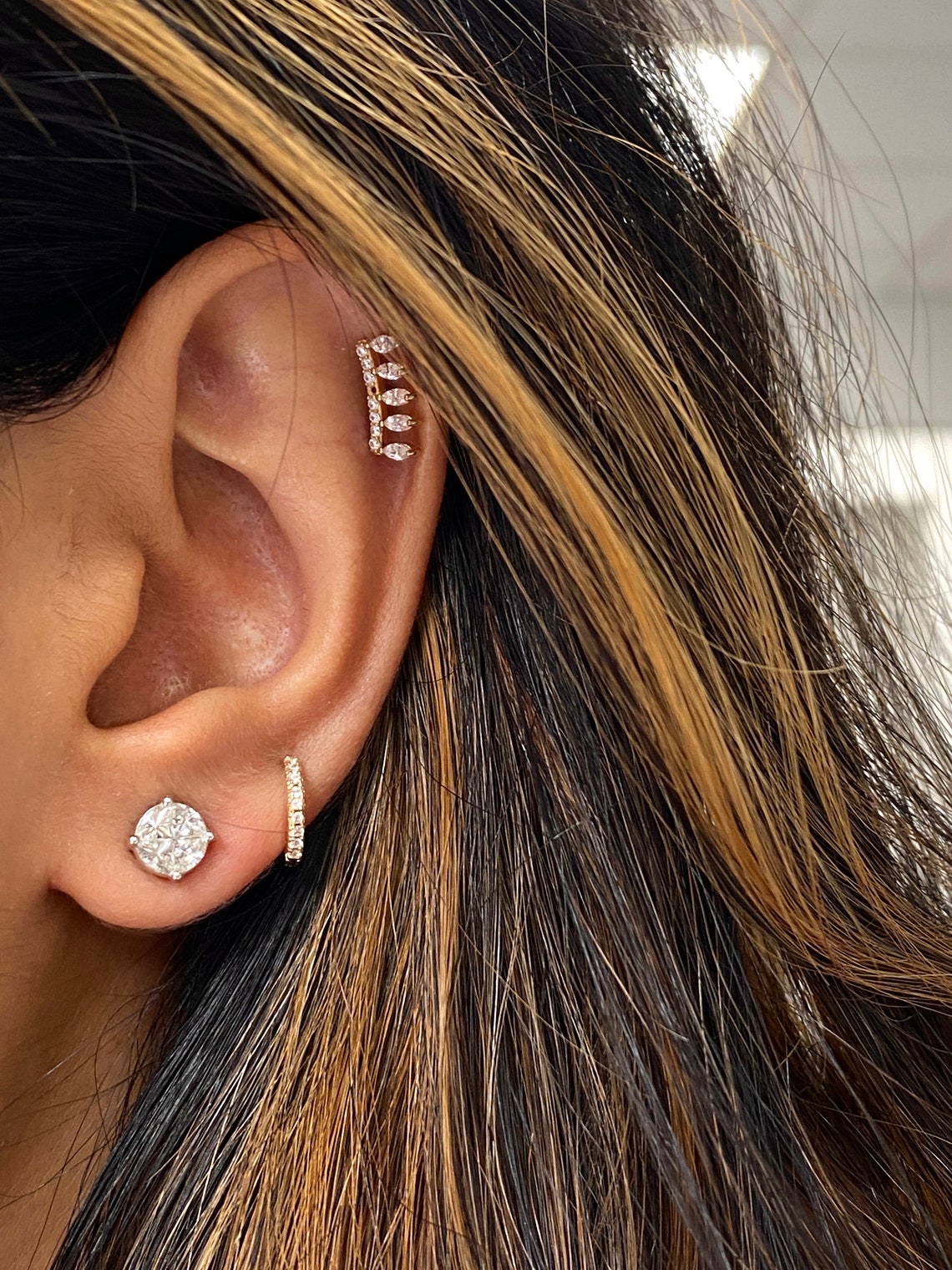 VVS Diamond Round Earrings Best Quality Diamond Studs 14k Etsy